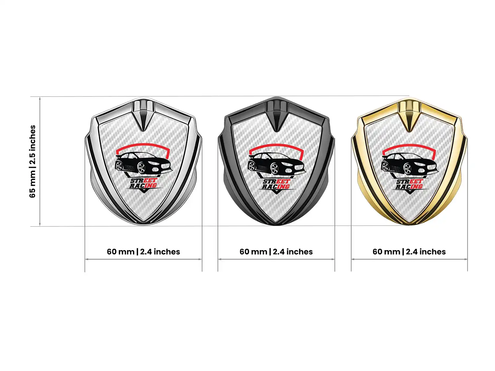 Metal Domed Emblem High-End Design Drift Look